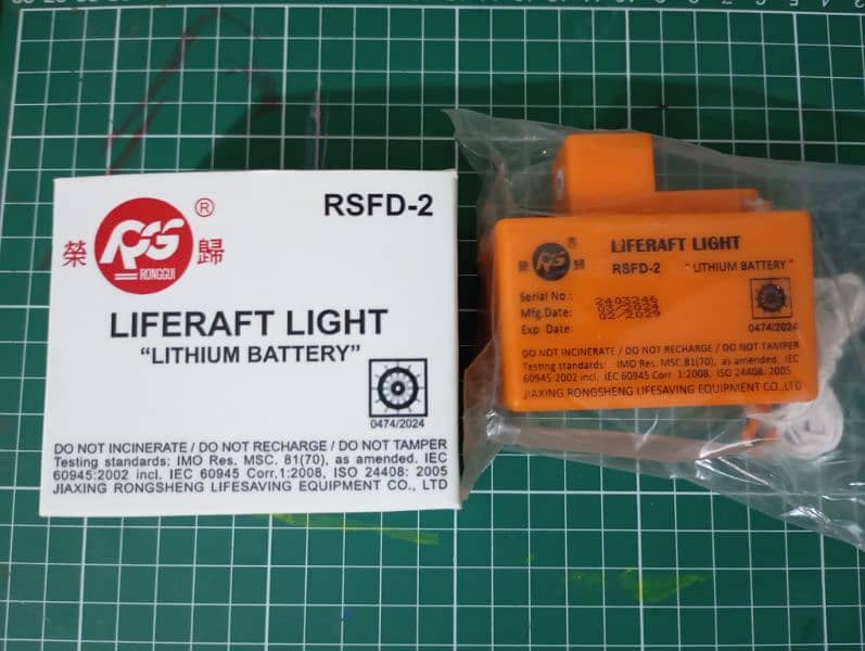 RSFD-2 LIFERAFT BATTERY" 2