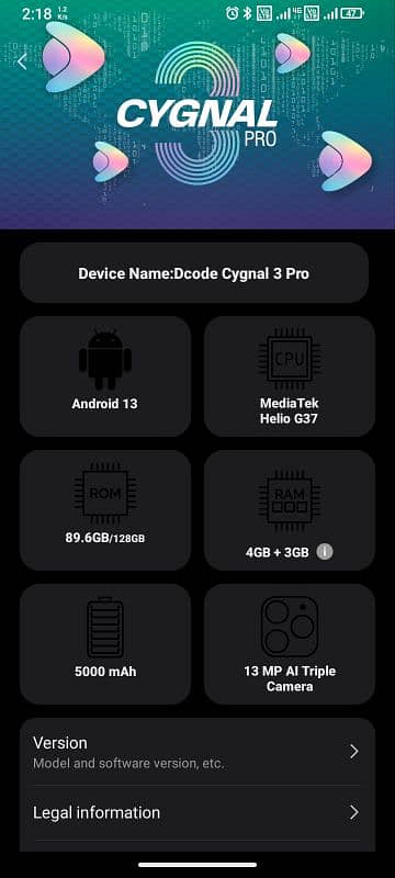 Decode cygnal 3 pro 6