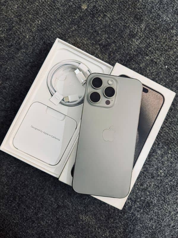 Iphone 15 pro max PTA Approved 256gb 0