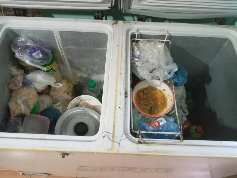 Good condition fridge and deep freezer 2