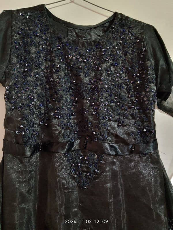 Girls Fairy frock  #used#frock #stitched #longfrock#black 3