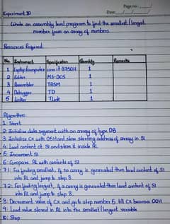 Handwriting Assignment Work