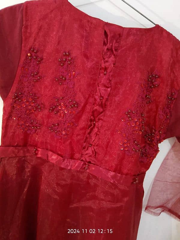 Girls Fairy frock#used #Mehroon #fullfrock 3