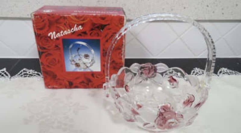 Walther-Glas Germany decoration and dessert bowls set 3