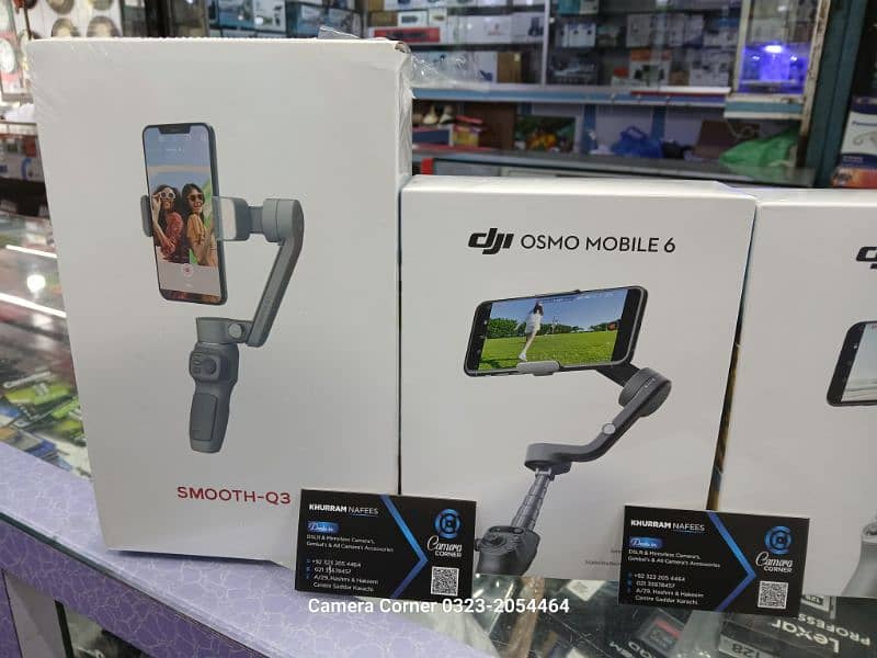 Best Gimble Dji OM6 and Zhiyun Q3 and Moza MX  3 axis 1