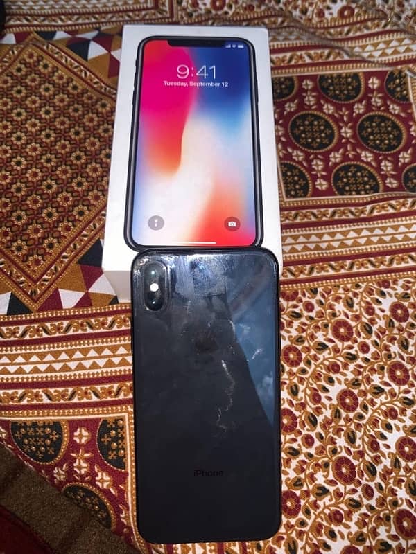 iphone x pta aprroved 64gb btrey health 73  with box 3