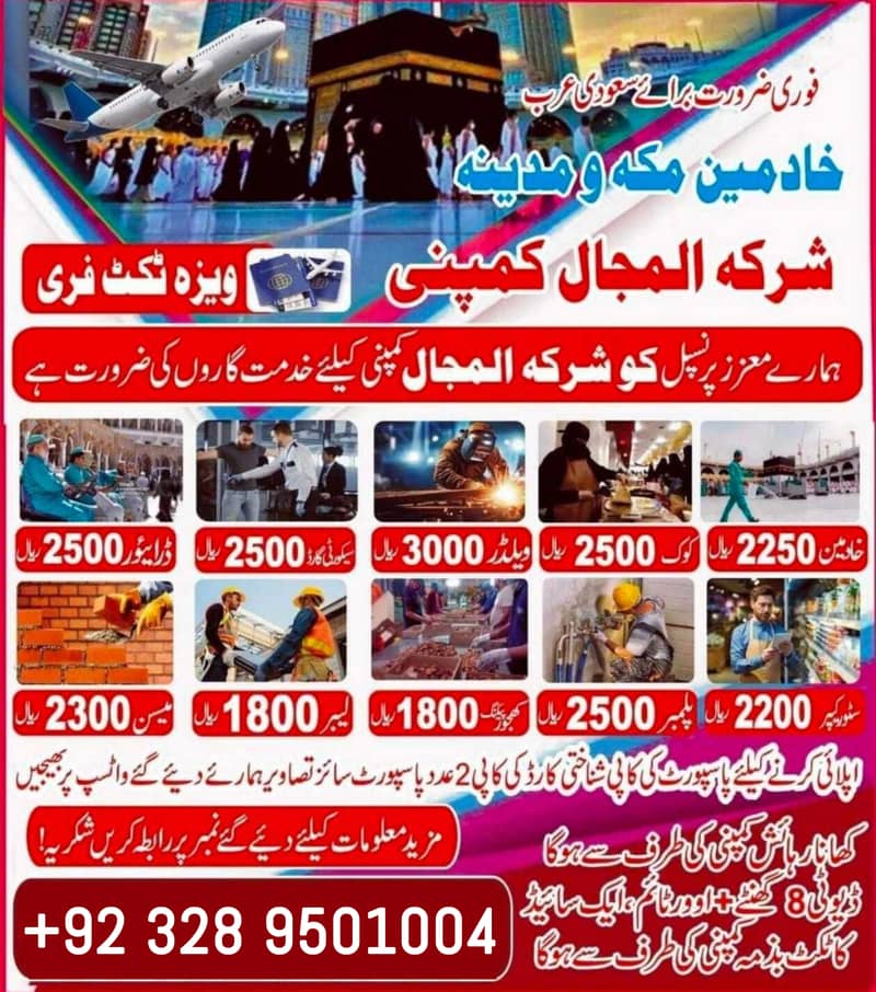 Saudi Arabia Job Market /Full Time Jobs Vacancies/Work Visa permit 0