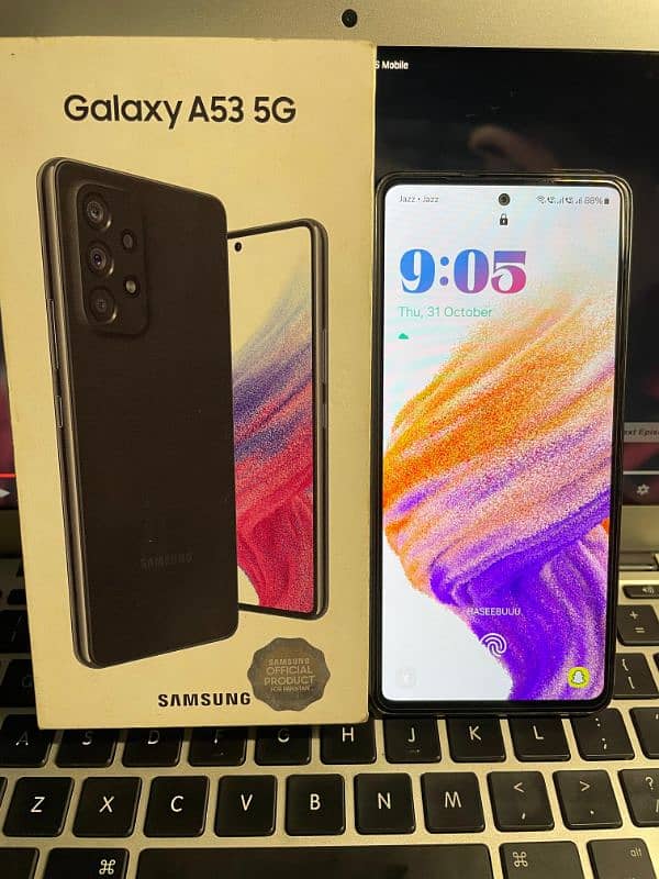 SAMSUNG A53 5G 8/128 WITH BOX 0