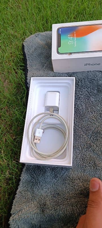 I phone x 64 GB PTA official apperoved hai urgent sell full packing 13