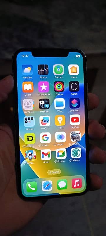 I phone x 64 GB PTA official apperoved hai urgent sell full packing 16