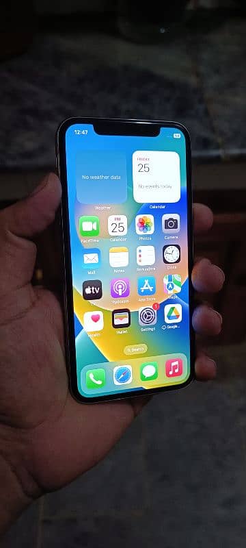 I phone x 64 GB PTA official apperoved hai urgent sell full packing 18