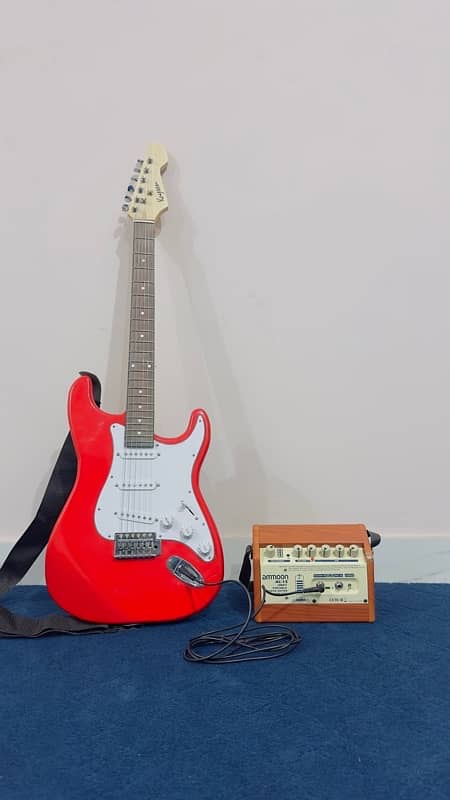 Kaysen Electric Guitar with portable amp 1