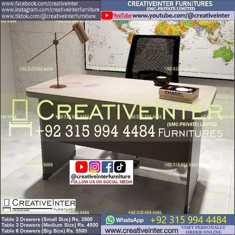 Metal Office table study desk chair computer staff working workstatio 16