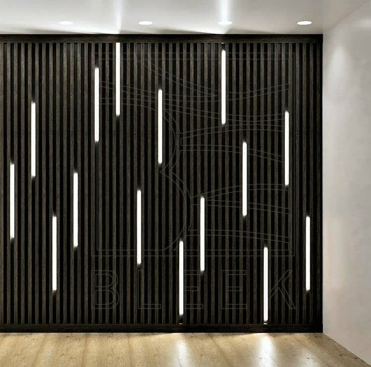 PvC Panels/ WPC Fluted panel / media wall /Hard panel/wallpaper 0