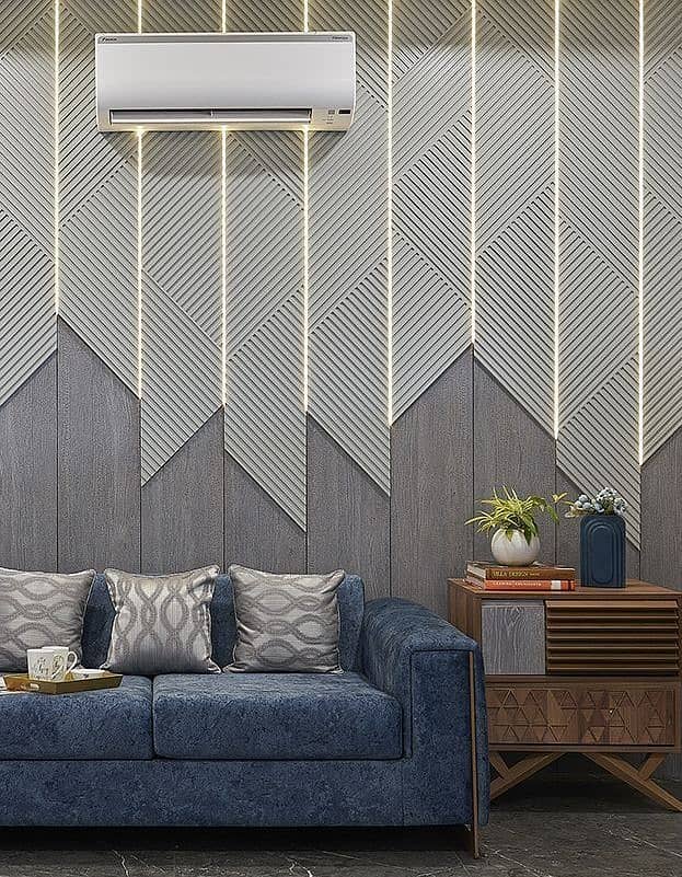 PvC Panels/ WPC Fluted panel / media wall /Hard panel/wallpaper 3