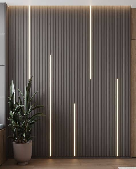 PvC Panels/ WPC Fluted panel / media wall /Hard panel/wallpaper 17