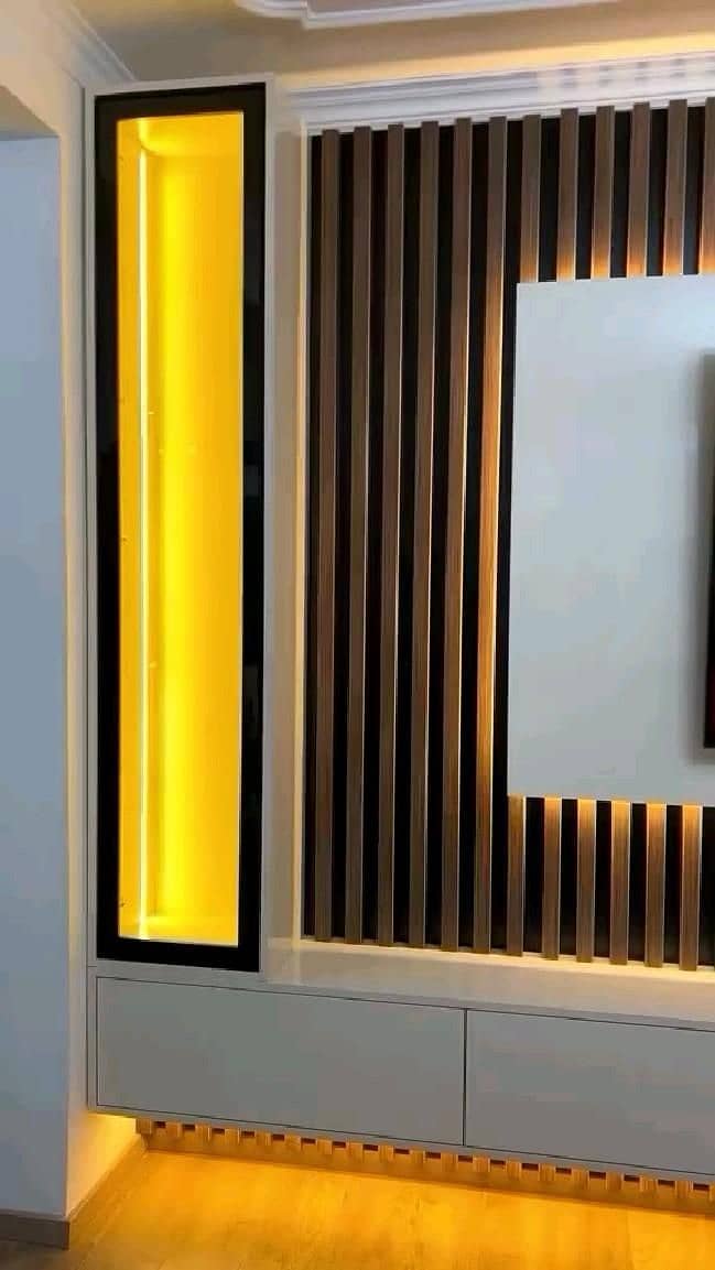 PvC Panels/ WPC Fluted panel / media wall /Hard panel/wallpaper 12