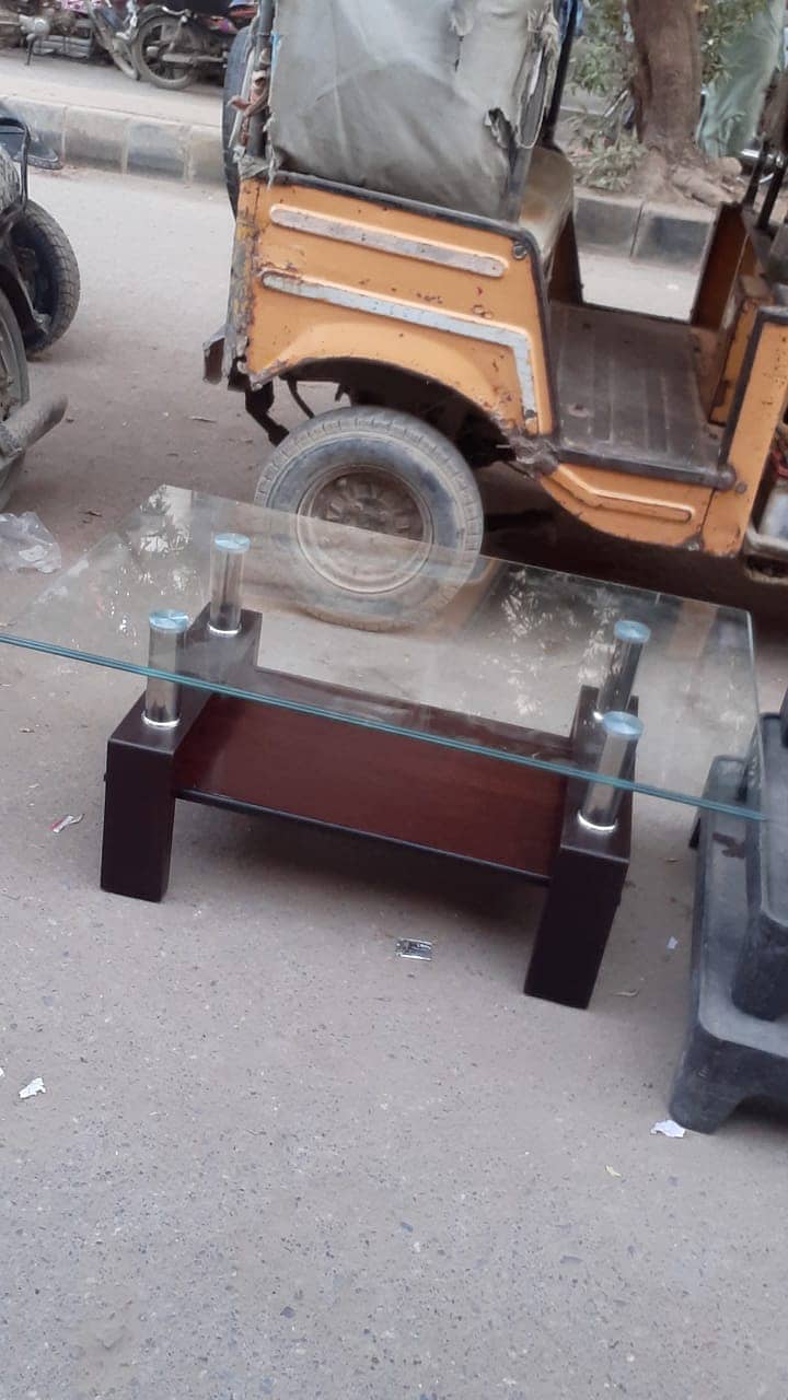 Glass top center table | New 10/10 Condition read description  3