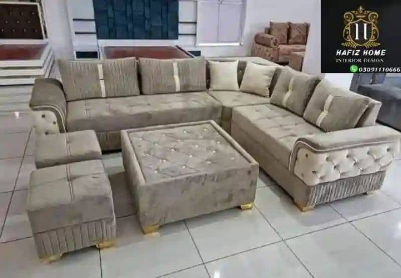 sofa L shaped alibil ha. FURNITURE KI DUNIA Me AI 3