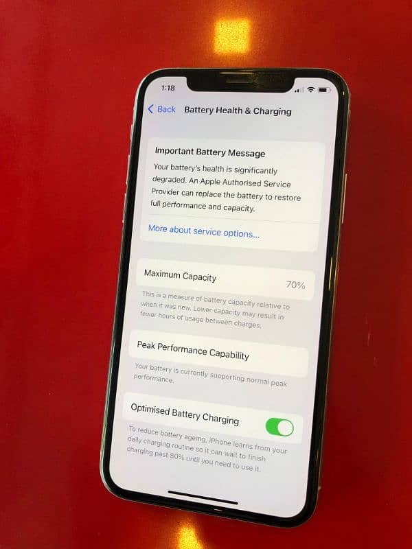 I Phone X 256GB PTA Approved 0