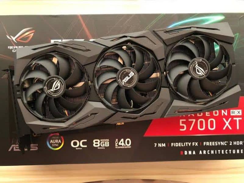 Asus Rog Strix 5700xt Gpu Graphics Card 1