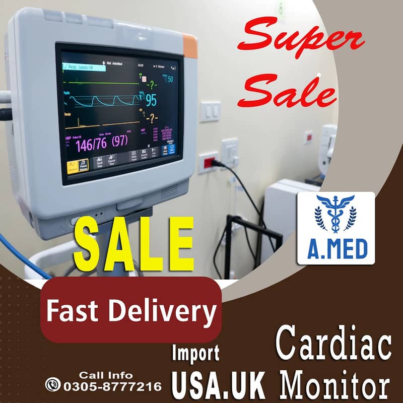 ICU Monitors /Cardiac Monitors In  Pakistan for sale /Cardiac Monitor 2