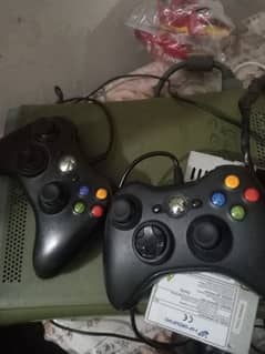 XBOX 360 WITH 43 GAMES 2 CONTROLER ONLY FAISLABAD