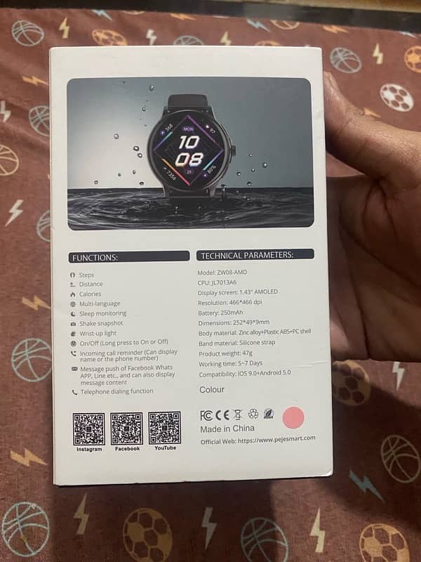 Peje Smart Watch Model ZW08 (Amoled) 2