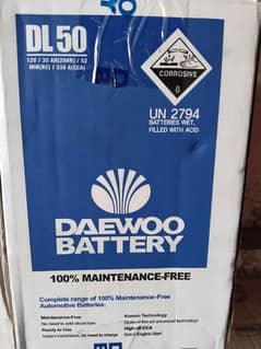 Daewoo dl 50 model 35 a h bast car battery