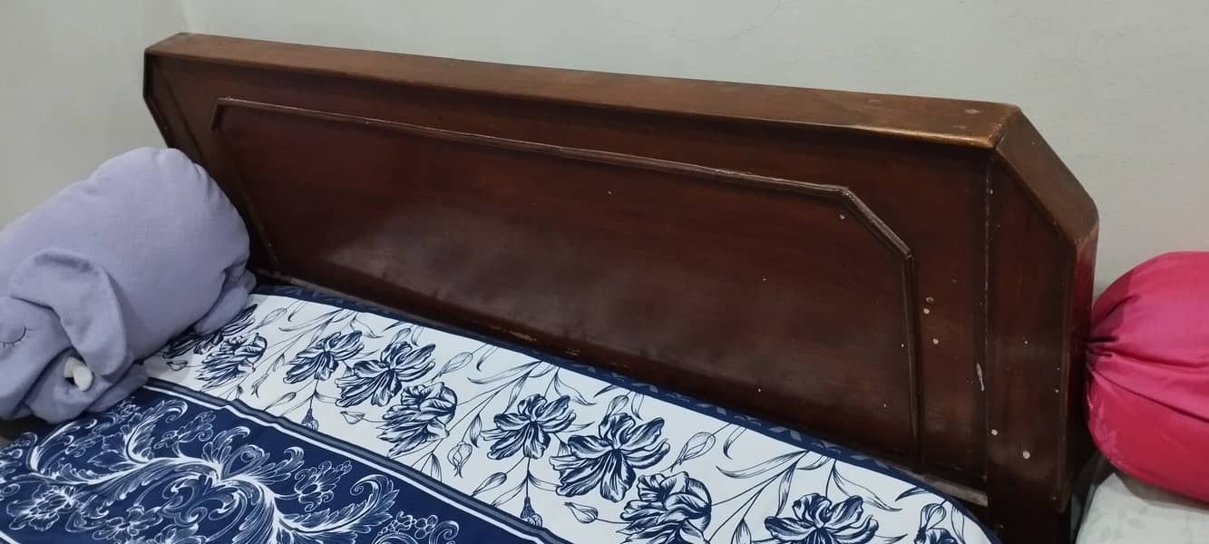 Wooden single Bed 2