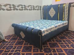 double bed queen size 10 years warranty wooden structure all colors