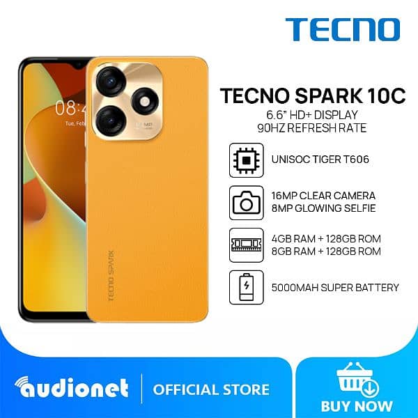 Tecno Spark 10c  ,New 10/10 4