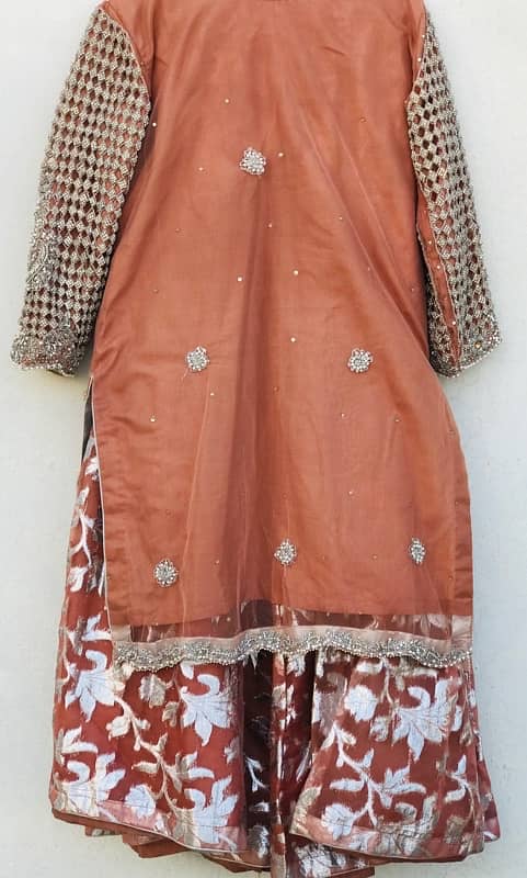 Peach Pink color Ghara for sale with totally hand work 2