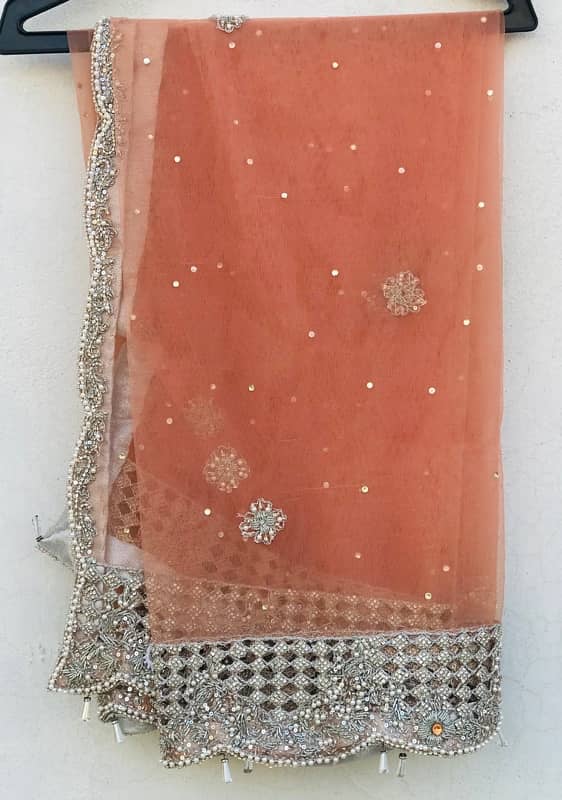 Peach Pink color Ghara for sale with totally hand work 4