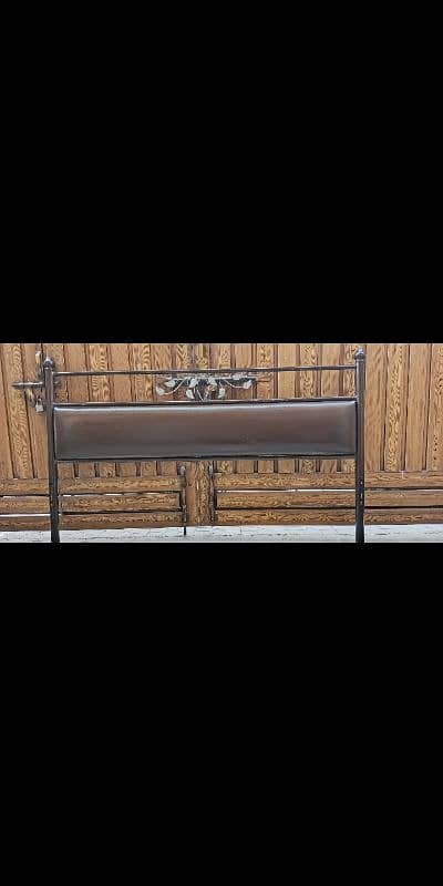 Iron Bed For Sale In Good condition with foam headbed 1