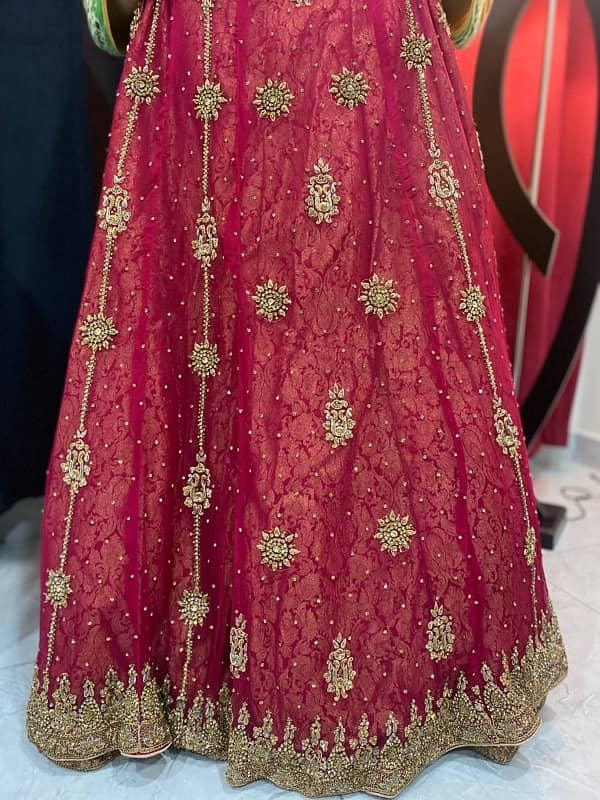 Bridal Dress/Red/Original Dress from Libas e Khas 3