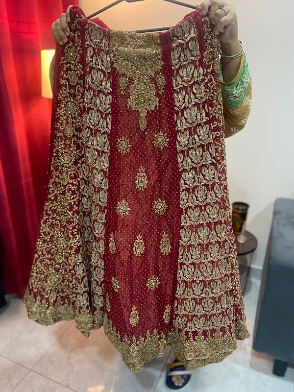 Bridal Dress/Red/Original Dress from Libas e Khas 5