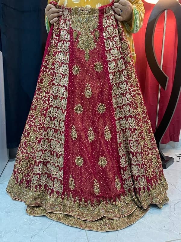 Bridal Dress/Red/Original Dress from Libas e Khas 6