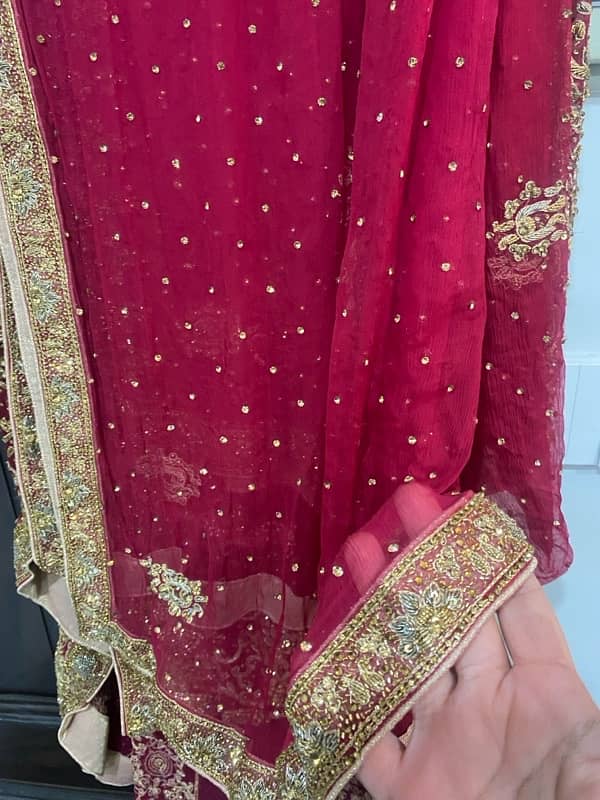 Bridal Dress/Red/Original Dress from Libas e Khas 8