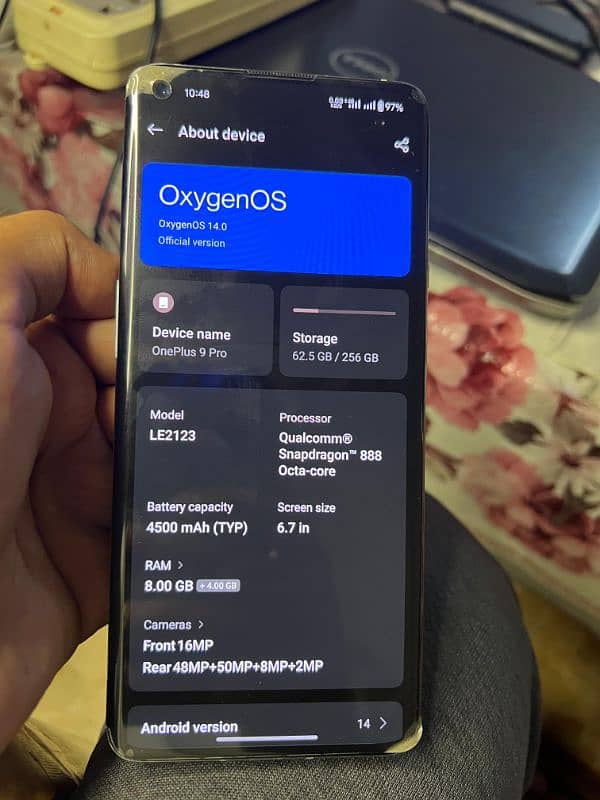 oneplus 9pro 8/256gb approved 8
