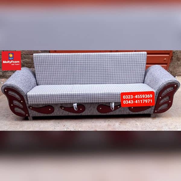 Molty double bed sofa cum bed/dining table/stool/Lshape sofa/chair 0