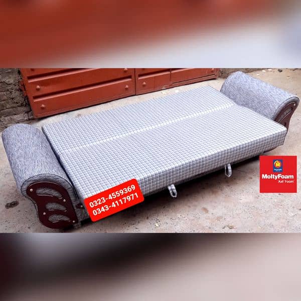 Molty double bed sofa cum bed/dining table/stool/Lshape sofa/chair 1