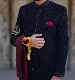 Valvet sherwani brand New