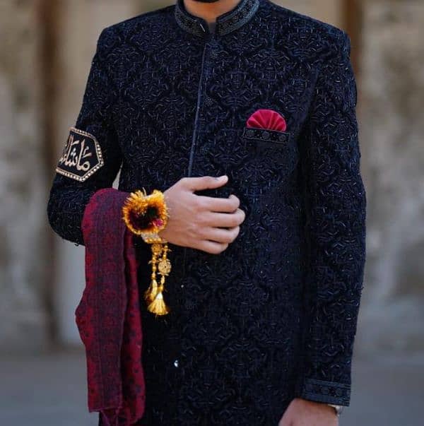 Valvet sherwani brand New 1