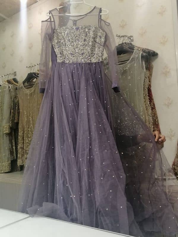 Long Net Maxi|Hand-made work| Lilac/Purple Card|Size : Small/Med 0