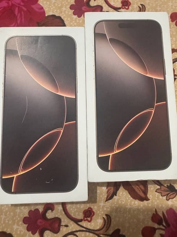 iPhone 16 pro max Dessert titanium 256gb PTA approved 0