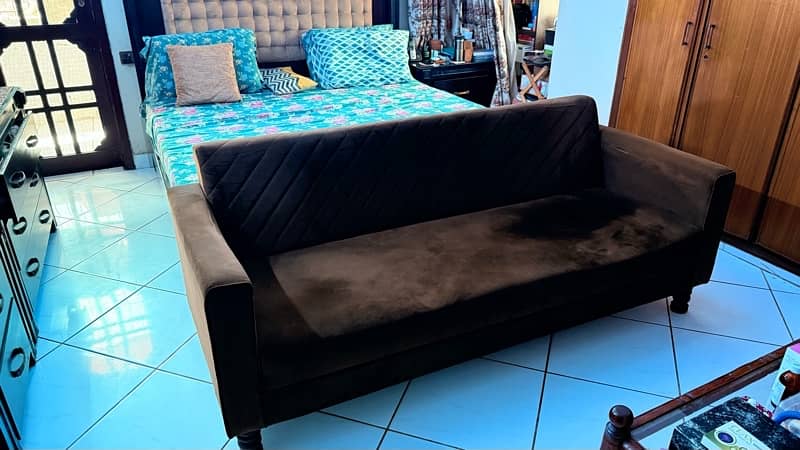 Sofa cumbed Molty Foam Brown Color 1