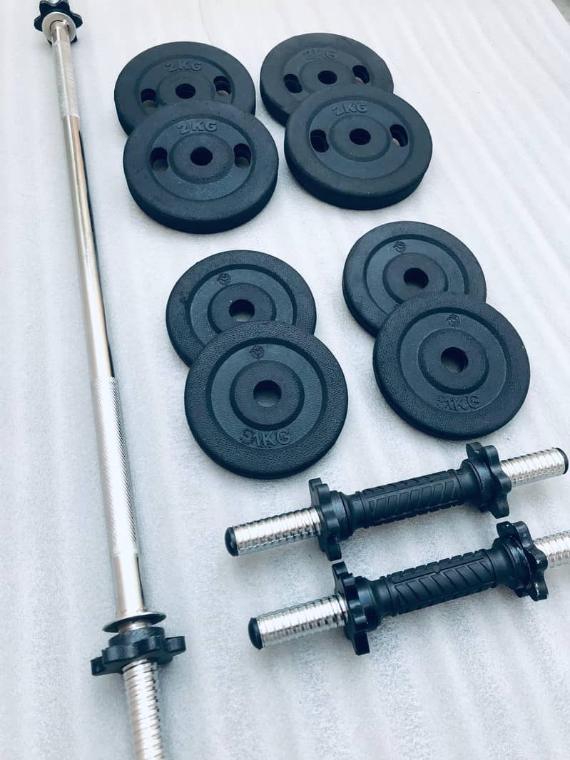 DUMBELLS RODS, WEIGHT PLATES GYM , RUBBER COATED DUMBELLS 4