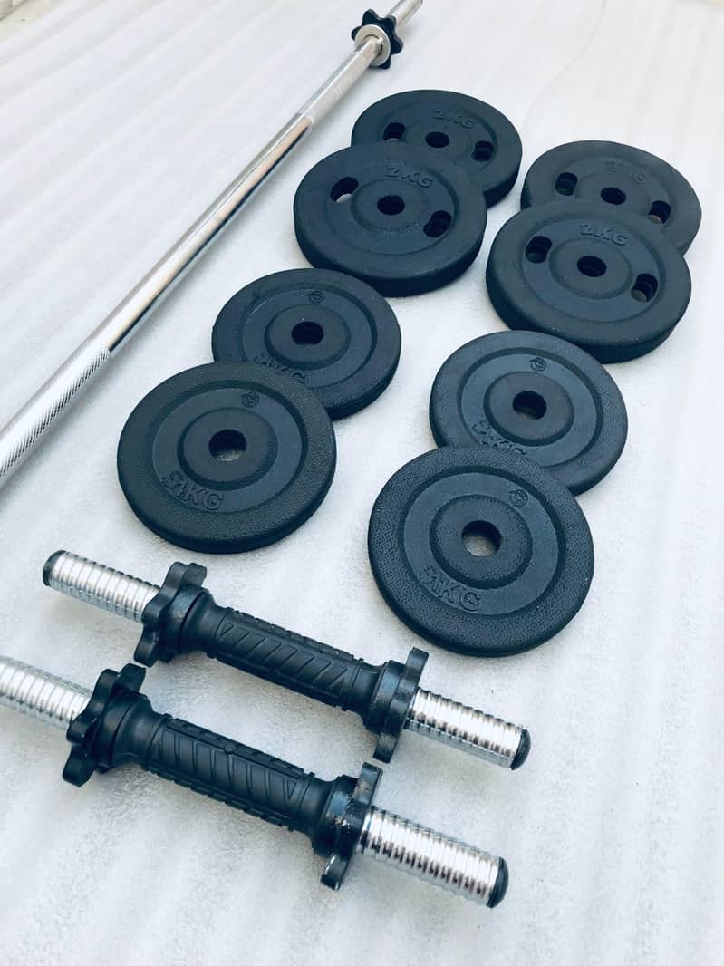 DUMBELLS RODS, WEIGHT PLATES GYM , RUBBER COATED DUMBELLS 5