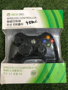 X box 360 new wireless controller and can also use with wire